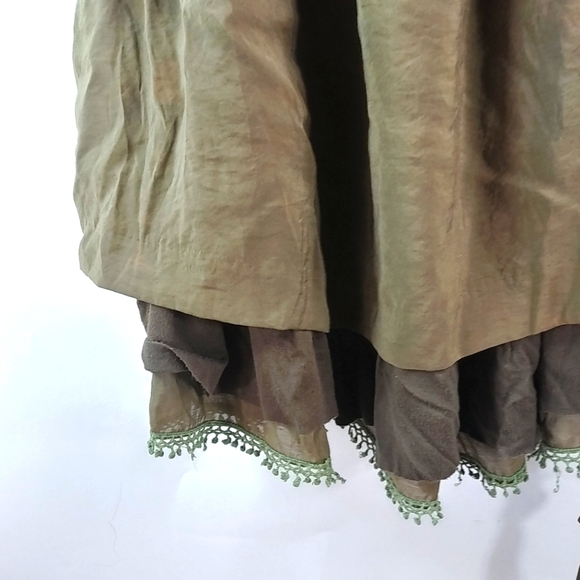 Ryu S Olive Brown Lagenlook Dress Urchin Costume - Picture 2 of 10